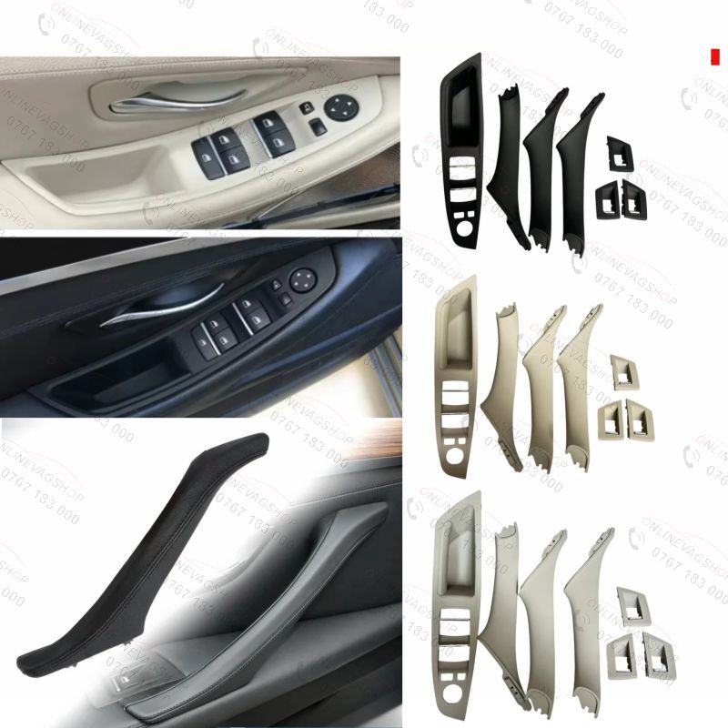 Set manere interior Bmw Seria 5 F10,F11 negru, bej, oyster, gri, red